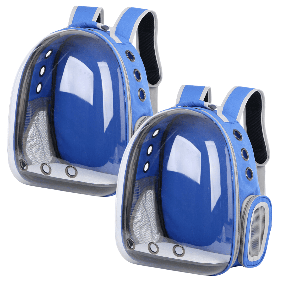 Breathable Transparent Cat Pet Carrier Backpack Double Bundle
