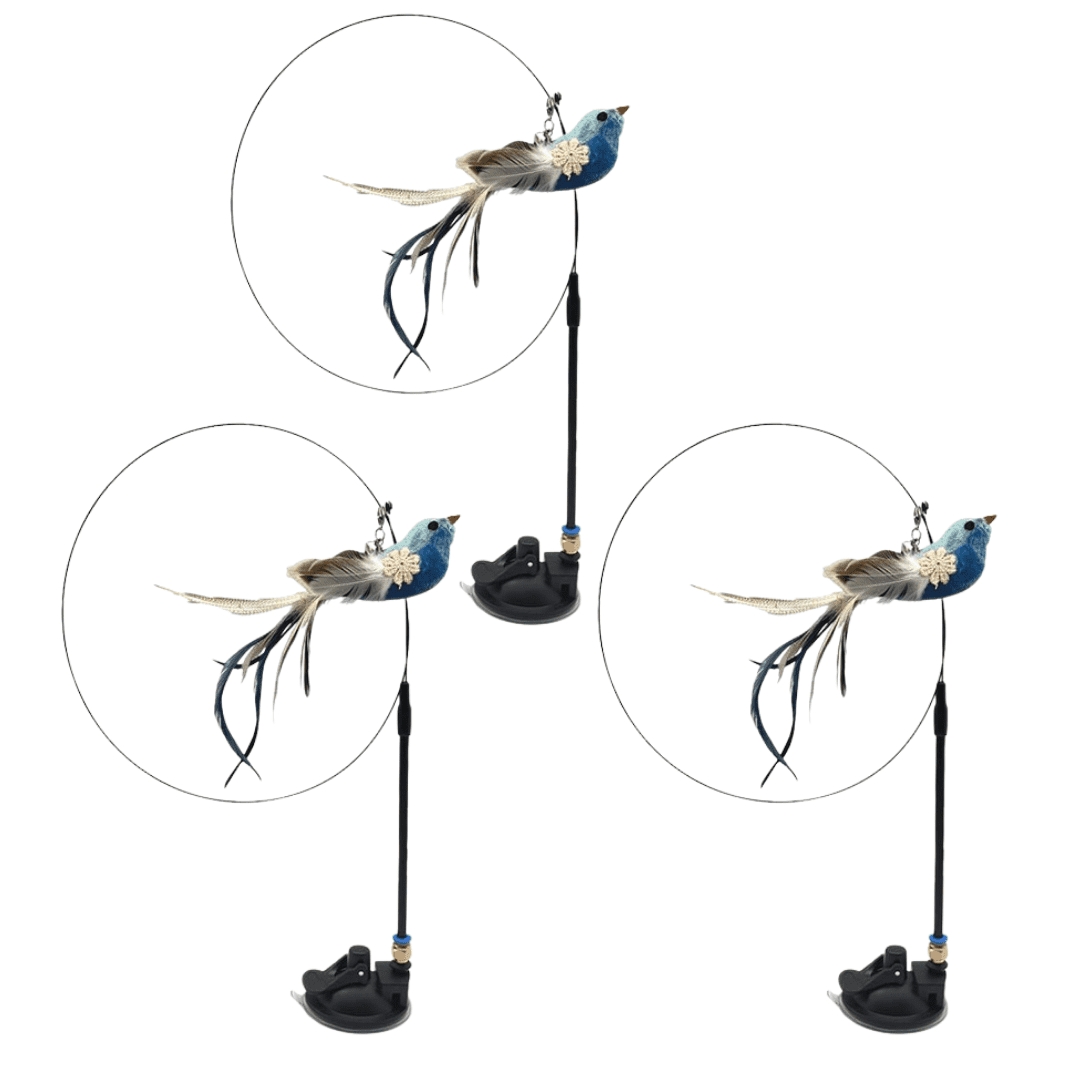 Interactive Bird Simulation Cat Toy Set Triple Bundle
