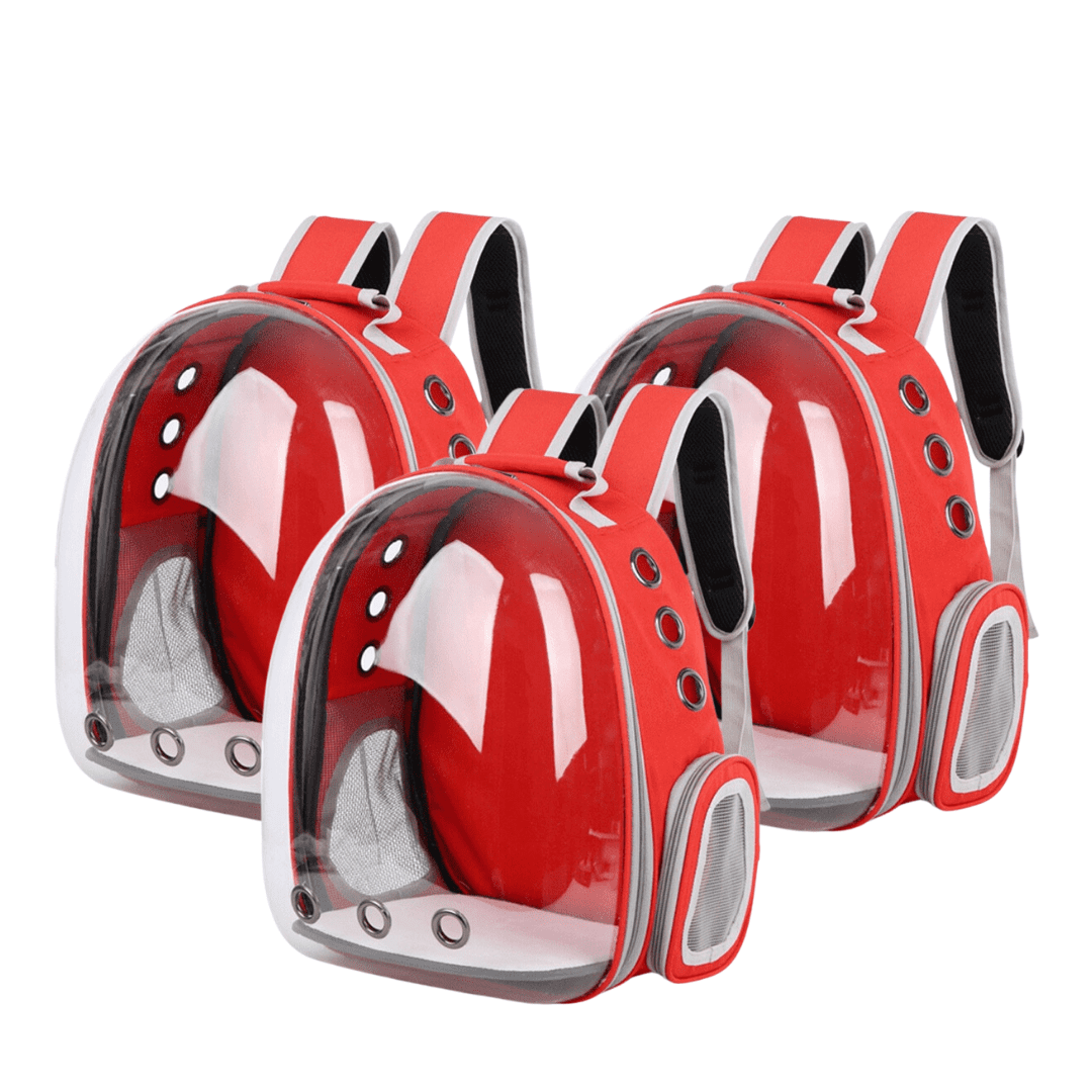 Breathable Transparent Cat Pet Carrier Backpack Triple Bundle