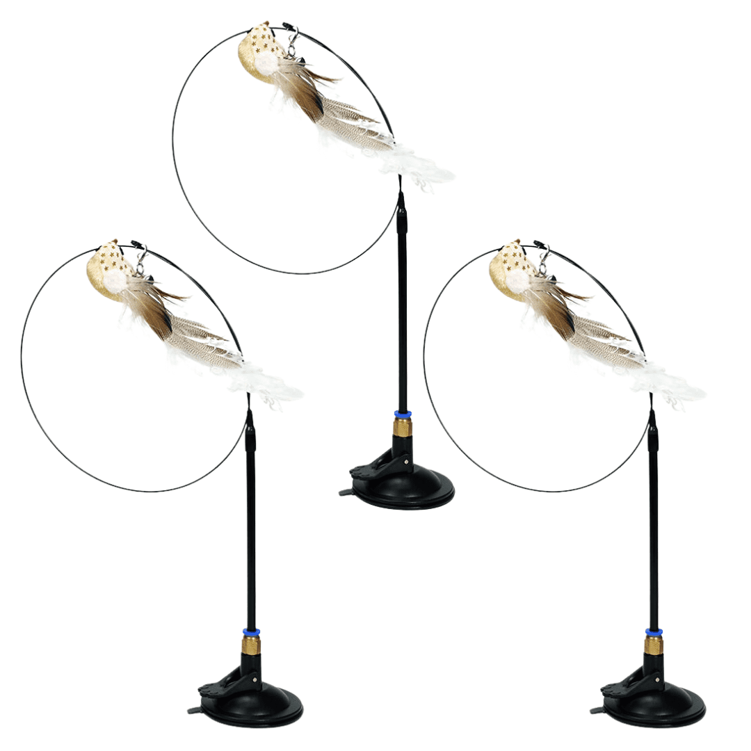 Interactive Bird Simulation Cat Toy Set Triple Bundle