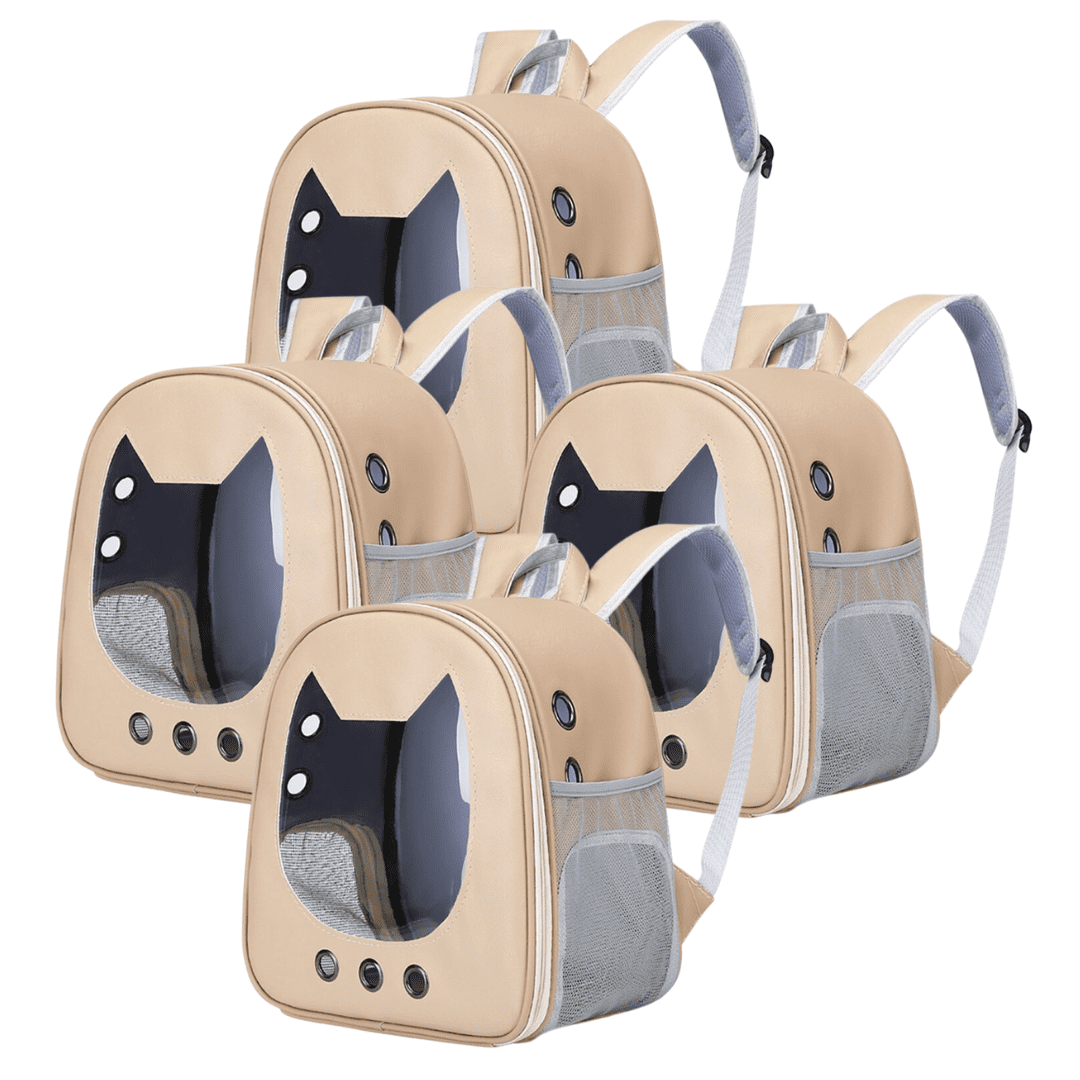 Portable Travel Cat Pet Carrier Backpack Family Bundle