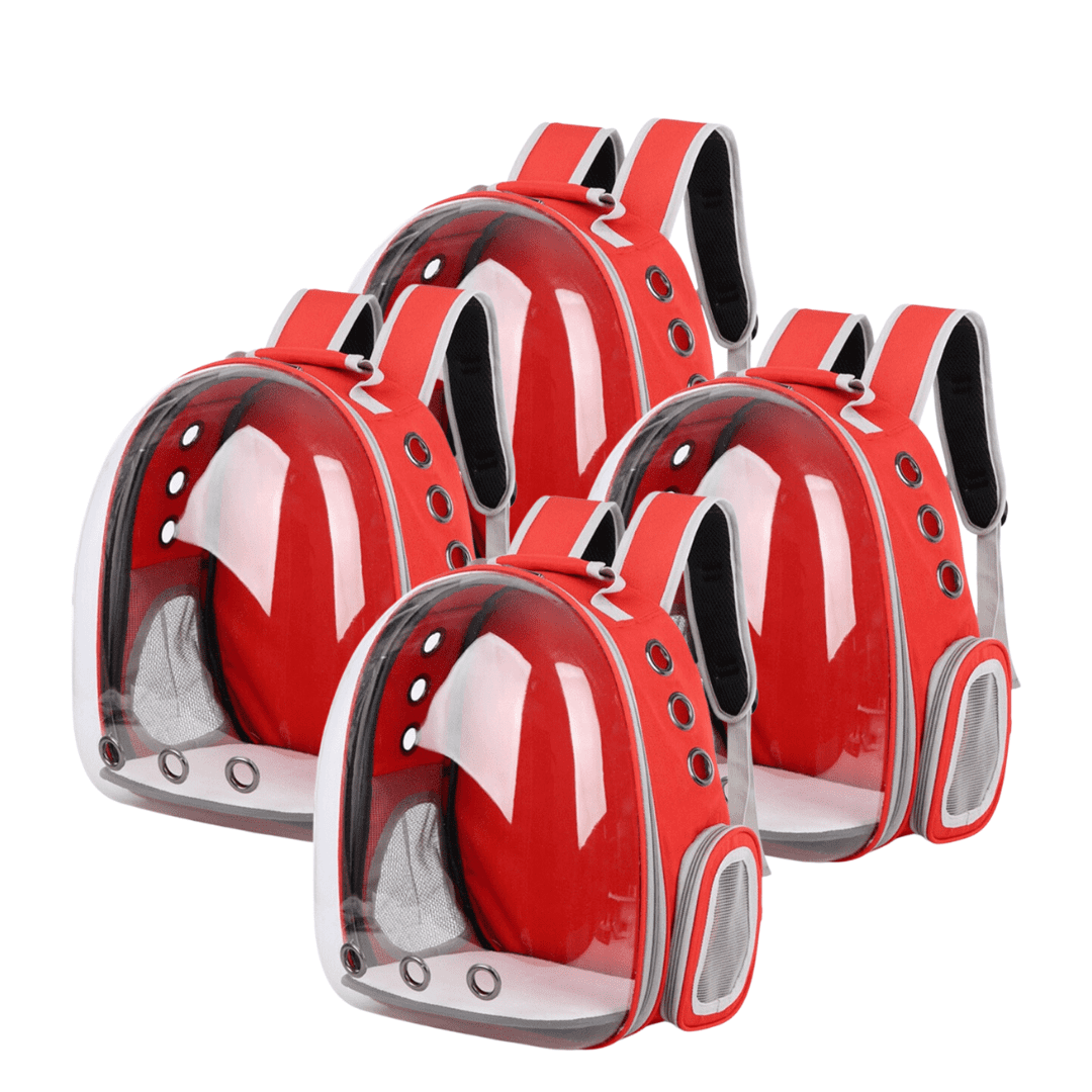 Breathable Transparent Cat Pet Carrier Backpack Family Bundle